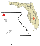 Highlands County Florida Incorporated and Unincorporated areas Avon Park Highlighted